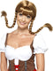 Bavarian Babe Wig, Plaited, Brown, with Hidden Wire